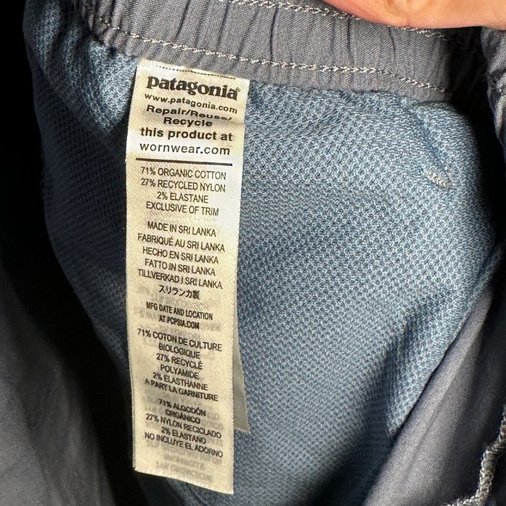 PATAGONIA - Men’s Single Cargo Pocket Utility Shorts - Size XL, Blue - Picture 8 of 10